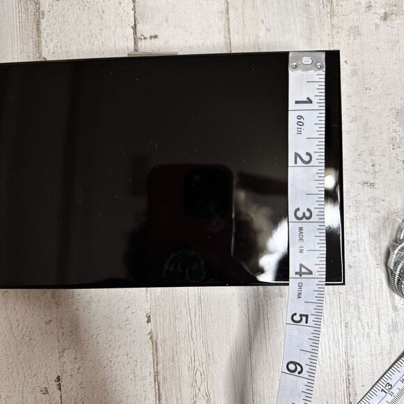 Rachel Zoe Box Of Style Acrylic Purse Square Party Cocktail Dressy Glossy NEW - Picture 6 of 8